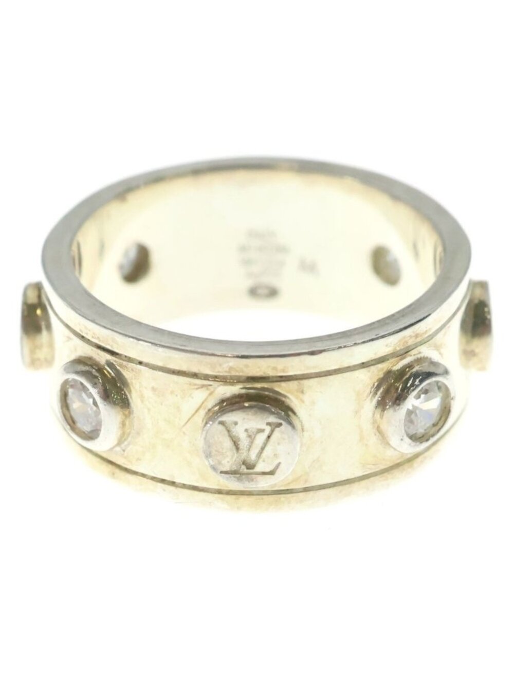 Louis Vuitton Ring LV Studs LV Logo Silver